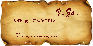 Vági Zsófia névjegykártya